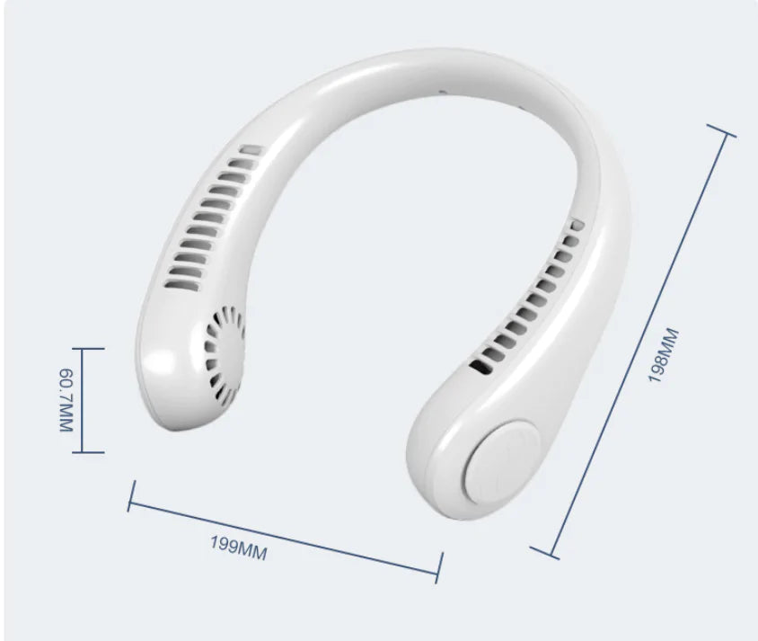 Portable Neck Fan Non LED Display (Version 1).